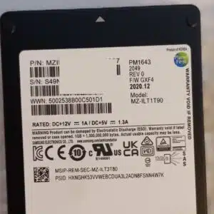 Samsung PM1643 960GB SAS 12Gb/s Enterprise SSD