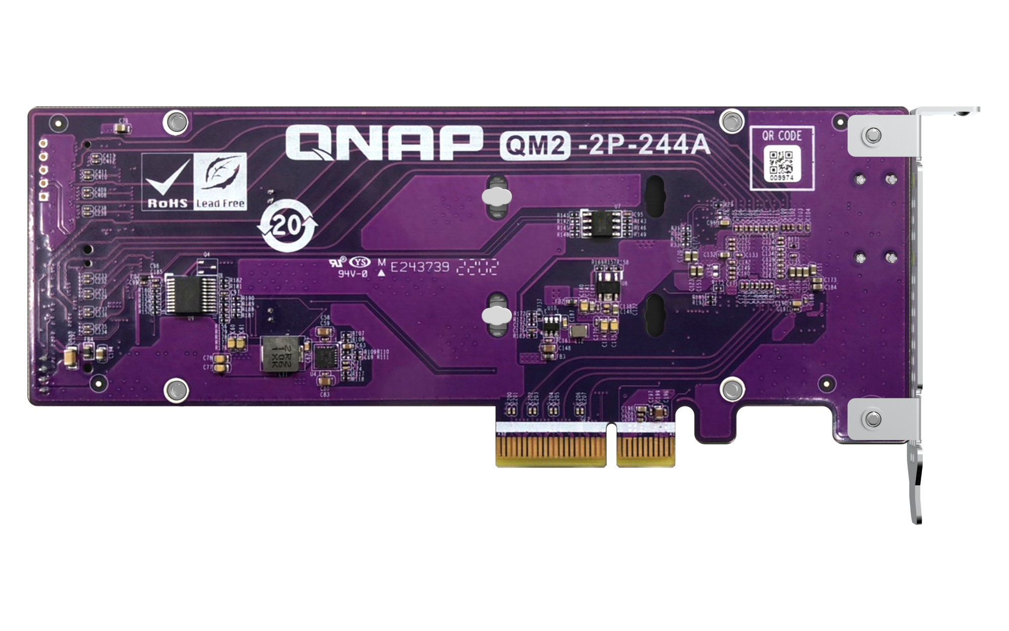 QNAP QM2-2P-244A Dual M.2 PCIe Expansion Card - تصویر 5