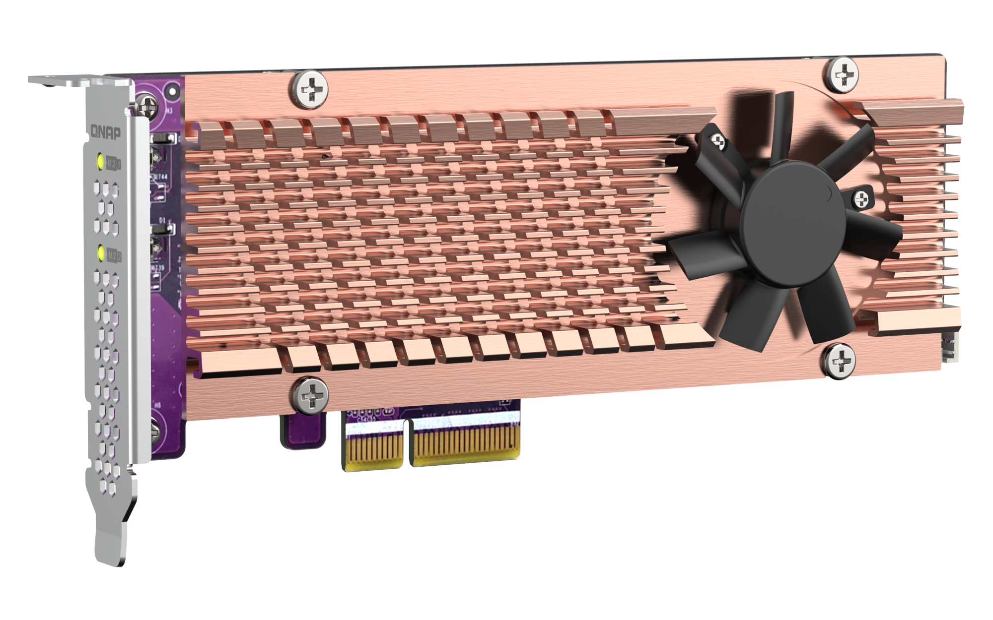 QNAP QM2-2P-244A Dual M.2 PCIe Expansion Card - تصویر 4
