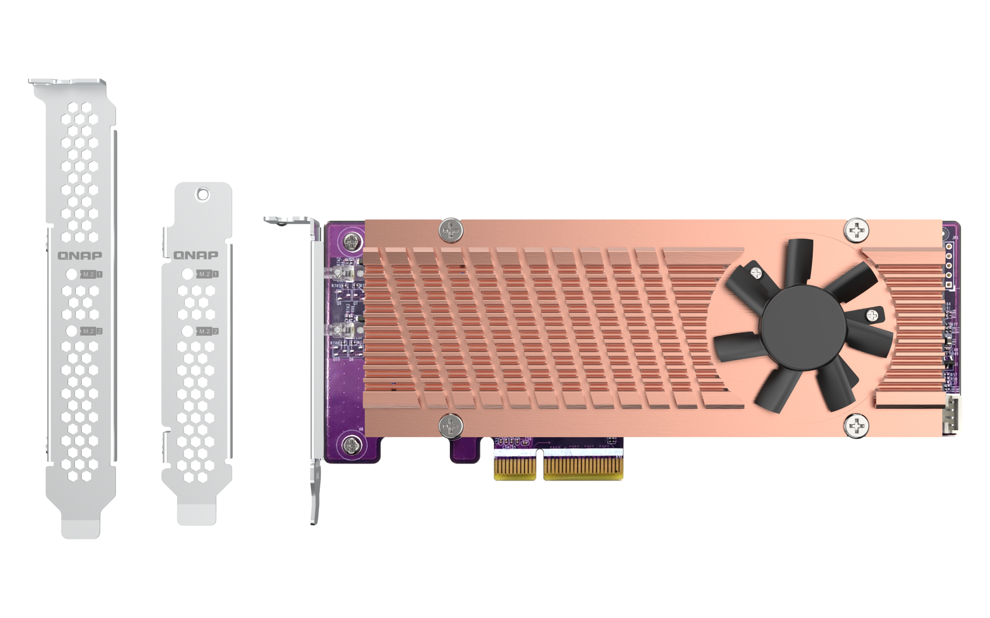 QNAP QM2-2P-244A Dual M.2 PCIe Expansion Card - تصویر 2