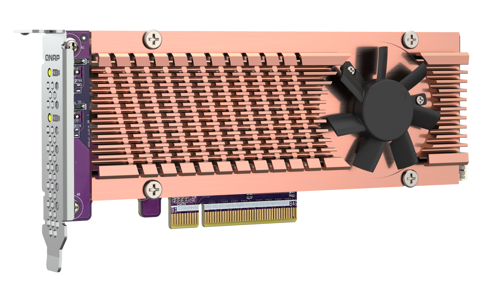 QNAP QM2-2P-384A Dual M.2 PCIe Expansion Card - تصویر 9