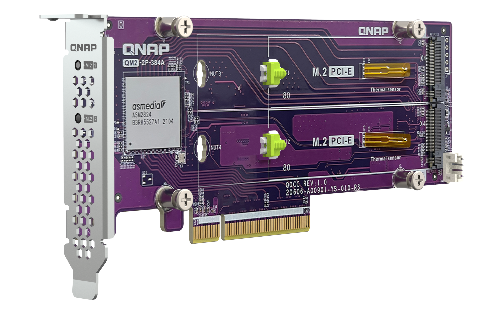 QNAP QM2-2P-384A Dual M.2 PCIe Expansion Card - تصویر 7