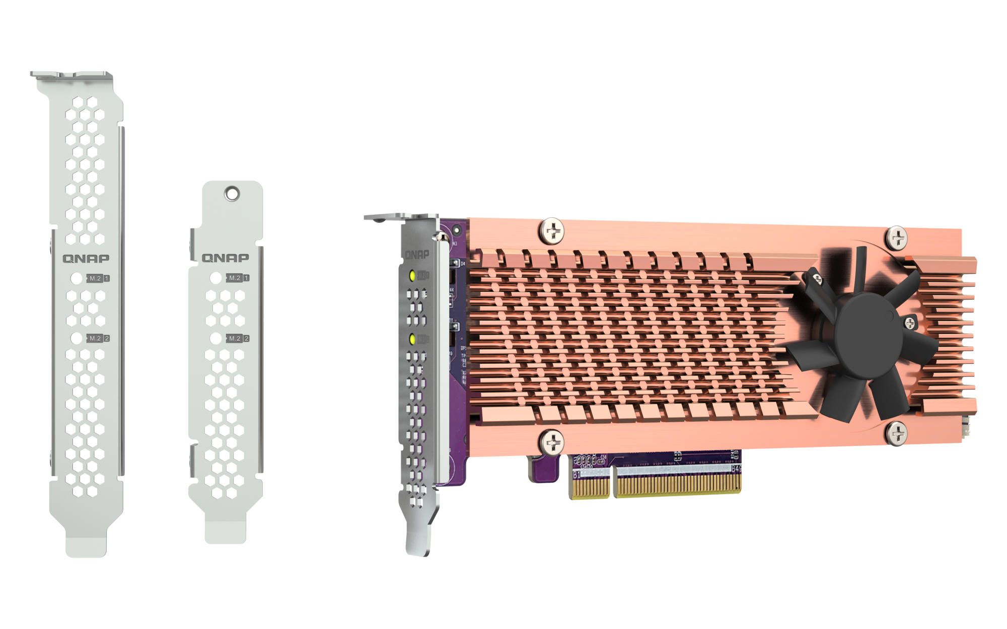 QNAP QM2-2P-384A Dual M.2 PCIe Expansion Card - تصویر 2