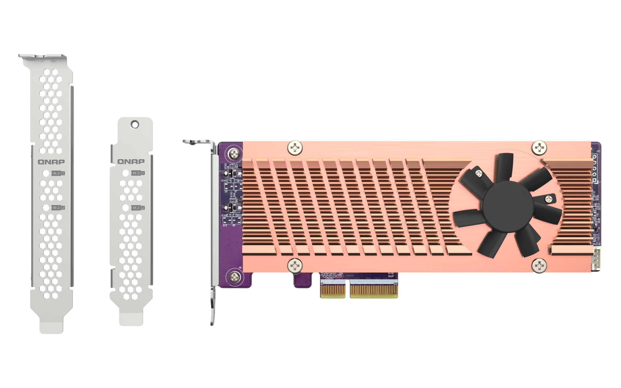 QNAP QM2-2P-344A Dual M.2 PCIe Expansion Card - تصویر 3